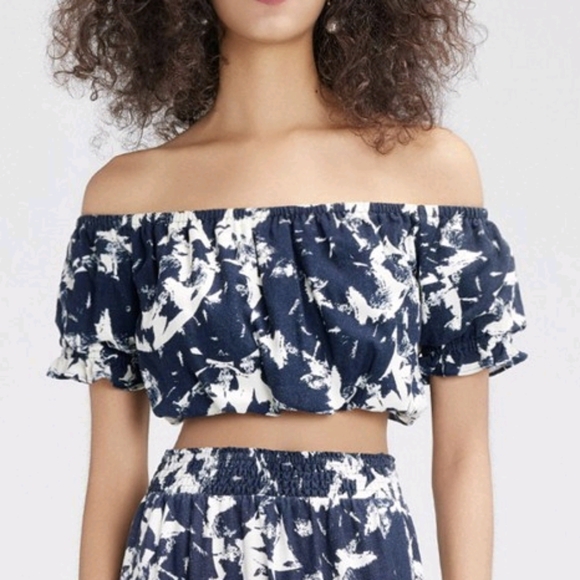 Wild Fable Off Shoulder Crop Top Blouse - Picture 1 of 6